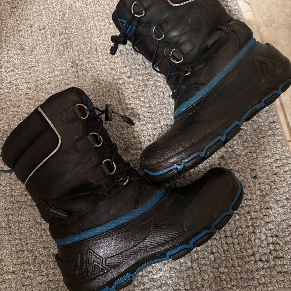 5/$25 Black and Blue Winter Boots